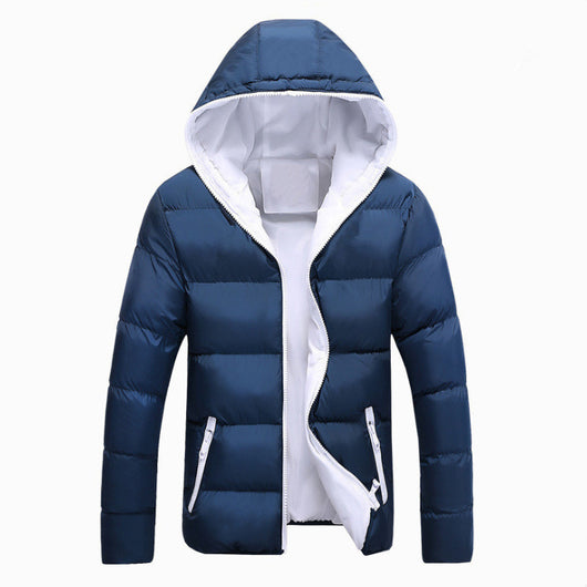 Abrigo Acolchado con Capucha para Hombre Talla Grande - Image 10