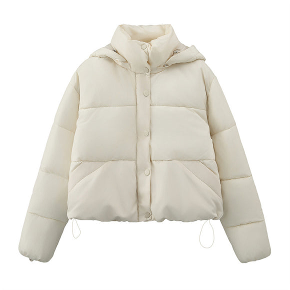 Chaqueta de Algodón Suelta Casual Color Puro