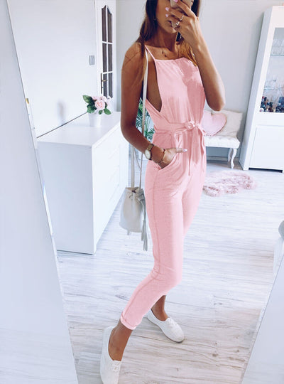 Jumpsuit con Tirantes Ajustables de Encaje - Image 14