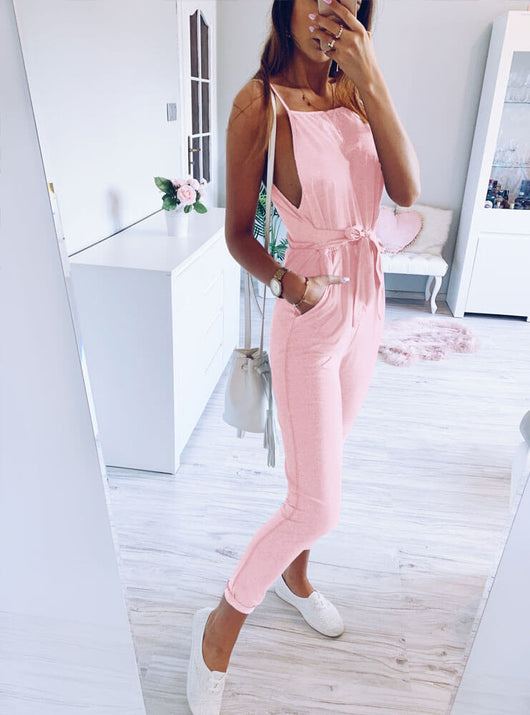 Jumpsuit con Tirantes Ajustables de Encaje - Image 14