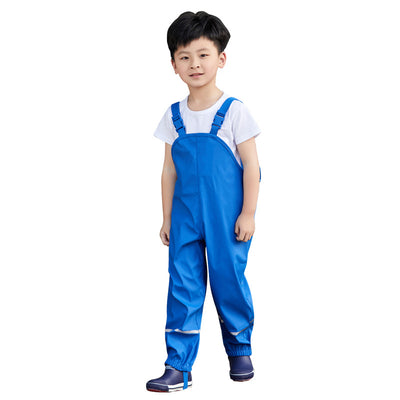 Pantalones Impermeables de Terciopelo PU para Niños y Niñas - Image 4