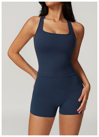 Brasier Deportivo Espalda en H con Tela Cepillada para Mujer - Image 16