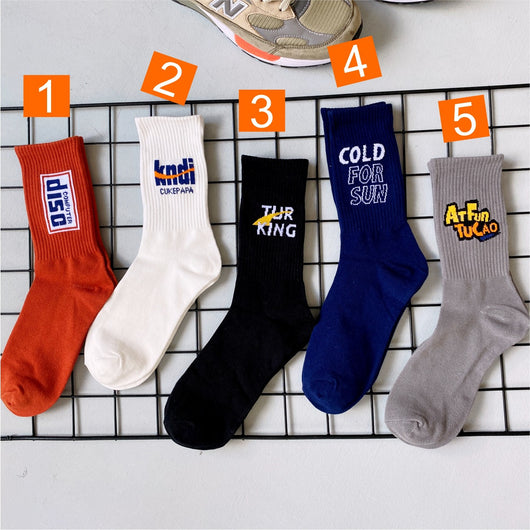 Calcetines Estilo Street con Letras Personalizadas - Image 26