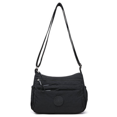 Bolsa Mensajera Casual Ligera Multicompartimento Diseño Simple - Image 7