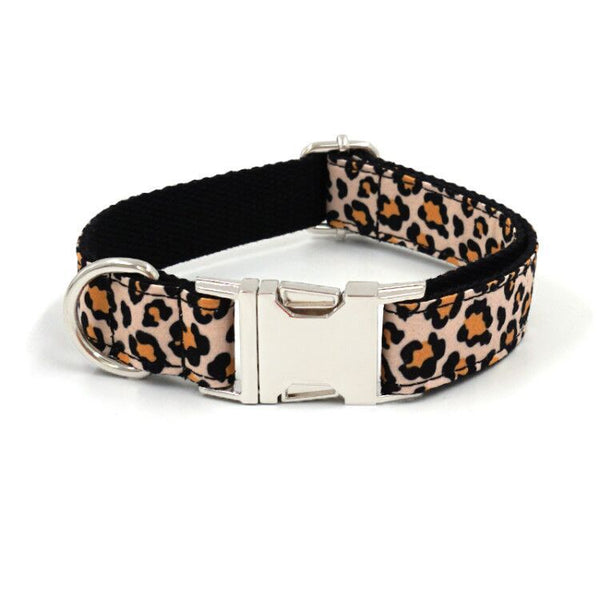 Collar Elegante para Perro con Estampado Leopardo - Accesorios de Moda Canina