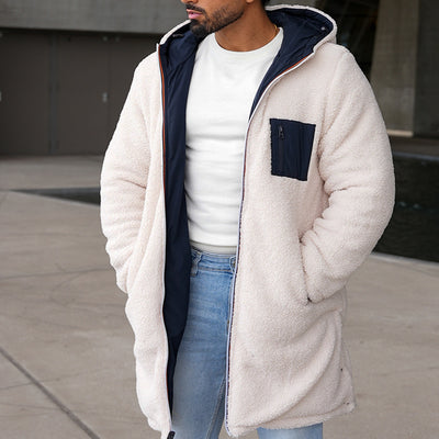 Abrigo Impermeable Reversible con Capucha y Cierre Doble para Hombre - Image 9