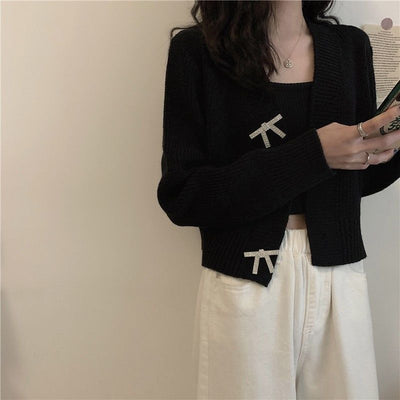 Cardigan Suelto de Punto con Cuello V - Estilo Relajado para Mujer - Image 4