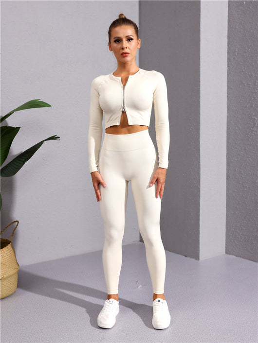 Conjunto Deportivo Yoga Mujer: Top sin Costuras y Pantalones Ajustados - Image 46