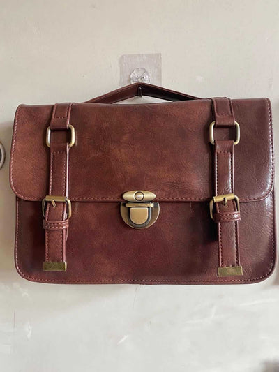 Bolso Mensajero Retro de Gran Capacidad Portátil - Image 7