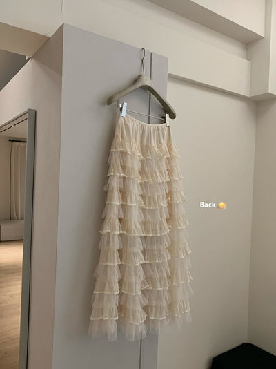 Falda Midi Ajustada de Tul con Bolsa Integrada para Cadera - Image 16