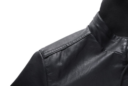 Chaqueta de Cuero PU con Cuello Elevado para Hombre - Abrigo Invernal Premium - Image 18