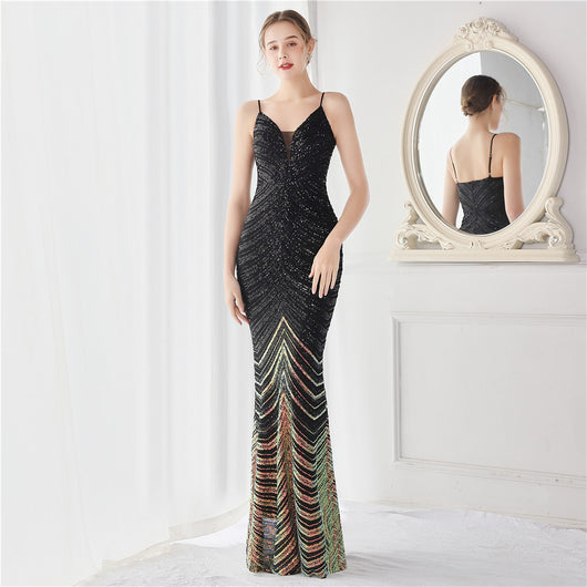 Vestido de Fiesta Largo Elegante Ajustado para Eventos Especiales - Image 3