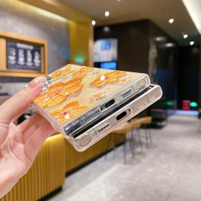 Funda para Celular con Diseño Floral de Diamantes y Protección de Lente - Image 14