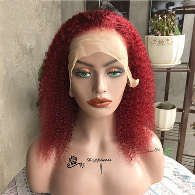 Peluca Frontal de Encaje Cabello Humano Rizado Natural