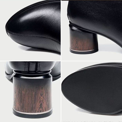 Botas Acolchadas de Invierno para Mujer con Tacón Medio - Image 5