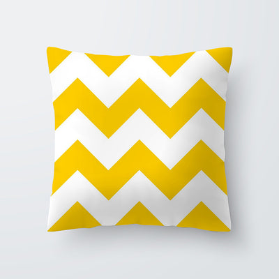 Funda de Almohada Hawaiana con Diseño Geométrico Amarillo - Image 12