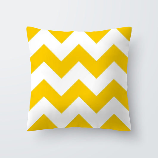 Funda de Almohada Hawaiana con Diseño Geométrico Amarillo - Image 12