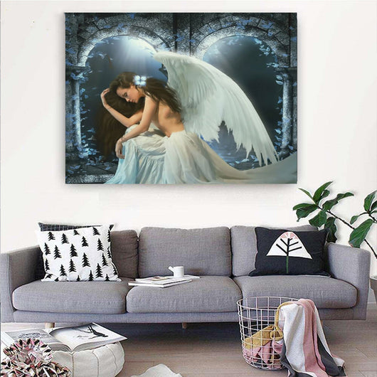 Cuadro de Diamantes Ángel Hermoso Mosaico Cruzado