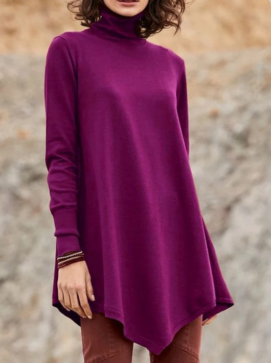 Ropa Plus Size para Mujer con Dobladillo Asimétrico Moderno - Image 10