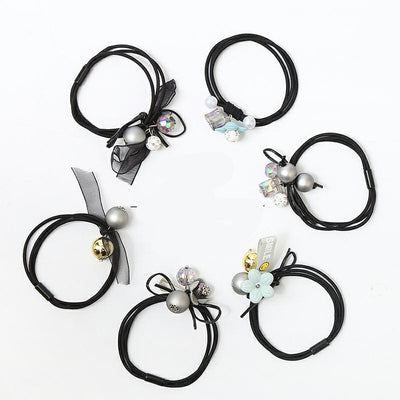 Set de 6 Cintas para Cabello Azul Océano con Cristales para Adultos - Image 5