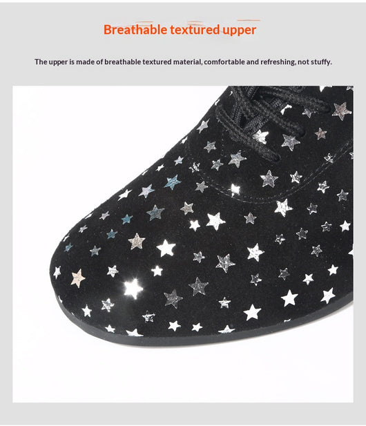 Zapatos de Danza Latina para Exterior con Diseño de Estrella y Suela de Goma - Image 13