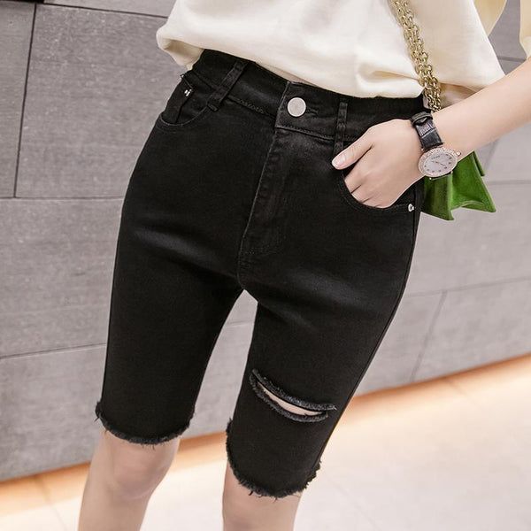 Pantalones Skinny Rotos de Talle Alto - Image 3