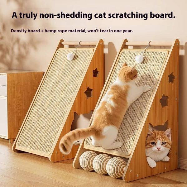 Rascador Vertical Antidesgarros para Gatos - Adhesivo de Pared