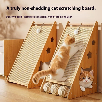 Rascador Vertical Antidesgarros para Gatos - Adhesivo de Pared