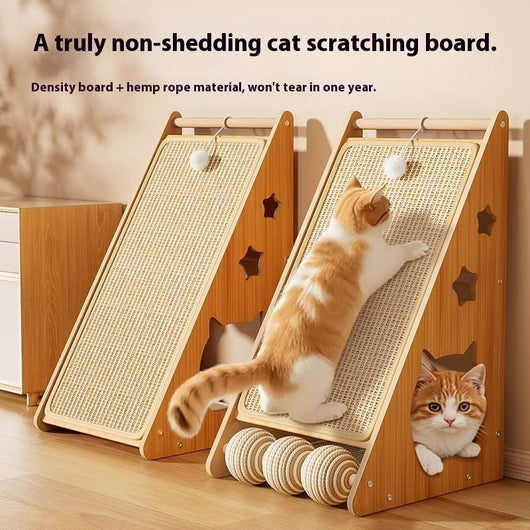 Rascador Vertical Antidesgarros para Gatos - Adhesivo de Pared