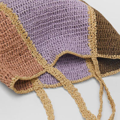 Bolsa Tejida de Gran Capacidad con Asa de Hombro - Image 2