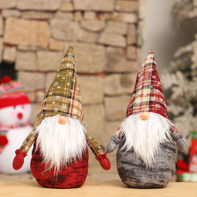 Figura Decorativa Papá Noel Sentado - Decoración Navideña Premium