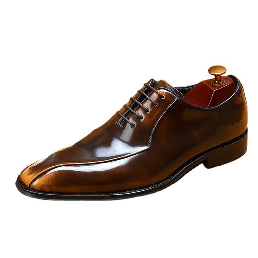 Zapatos Oxford Ejecutivos de Cuero Brillante para Hombre - Image 9