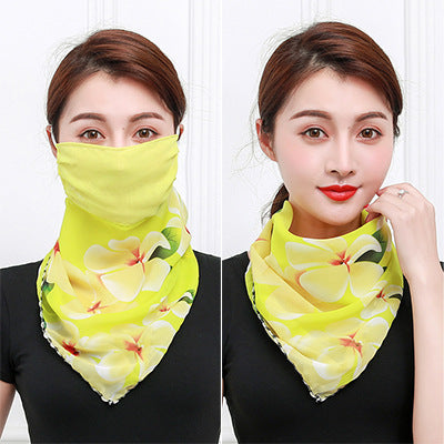 Pañuelo de seda protector solar para cuello y escote - Image 8