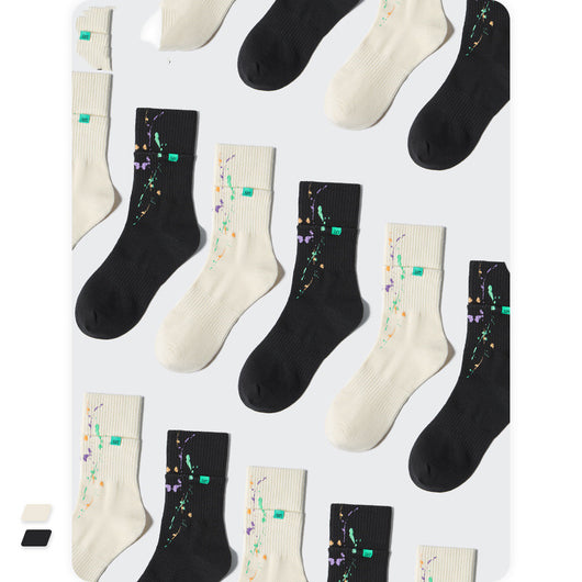 Calcetines Deportivos Luminosos de Doble Capa con Efecto Tinta - Image 2