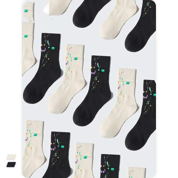 Calcetines Deportivos Luminosos de Doble Capa con Efecto Tinta