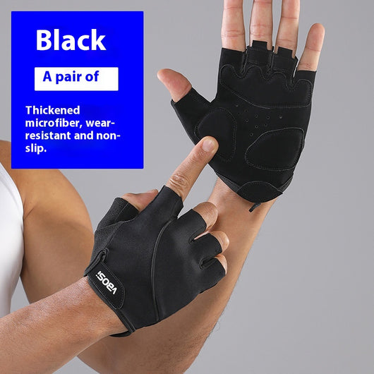 Guantes Deportivos Antideslizantes de Medio Dedo para Fitness y Exterior - Image 3