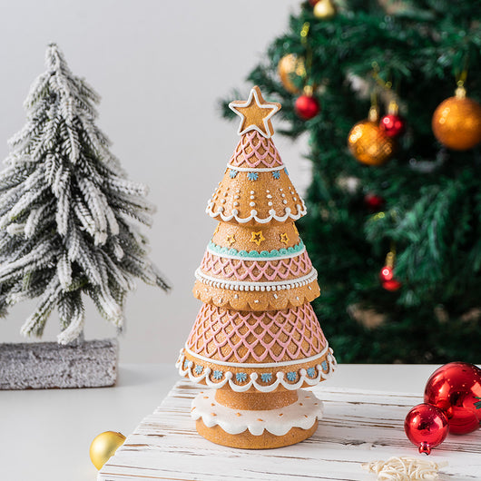 Árbol de Navidad de Jengibre - Decoración de Escritorio para Sala de Estar - Image 4