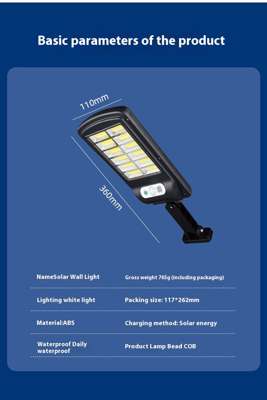 Lámpara Solar de Seguridad LED con Sensor de Movimiento - Image 7