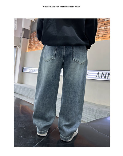Jeans Rectos Sueltos para Hombre - Diseño Clásico Versátil - Image 13