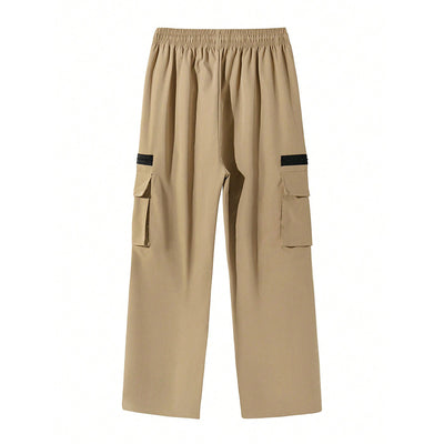 Pantalones Khaki Utility Holgados para Hombre - Estilo Casual Versátil - Image 5