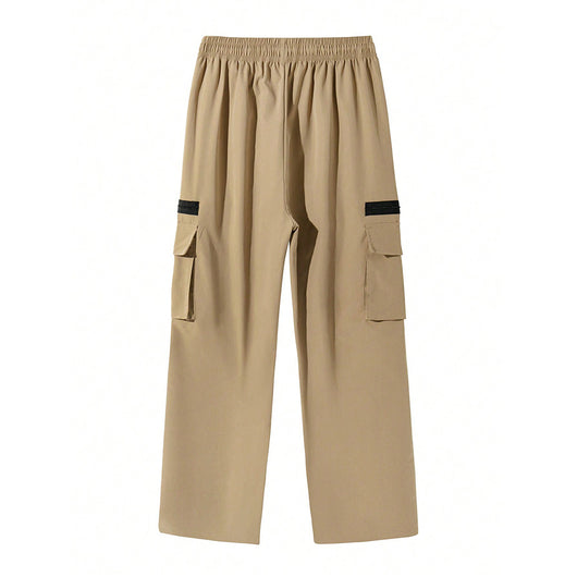 Pantalones Khaki Utility Holgados para Hombre - Estilo Casual Versátil - Image 5