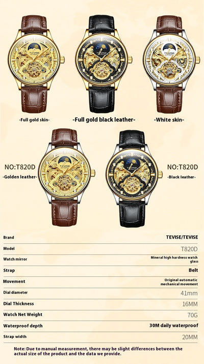 Reloj Automático de Negocios y Ocio Resistente al Agua para Hombre - Image 12