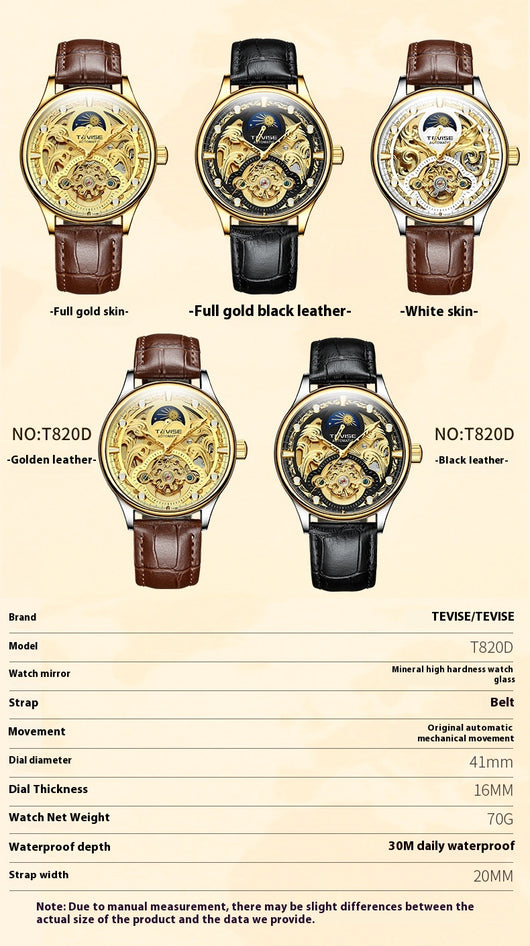 Reloj Automático de Negocios y Ocio Resistente al Agua para Hombre - Image 12