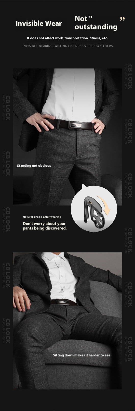 Candado de Control Remoto con Descarga Eléctrica para Hombre - Image 6