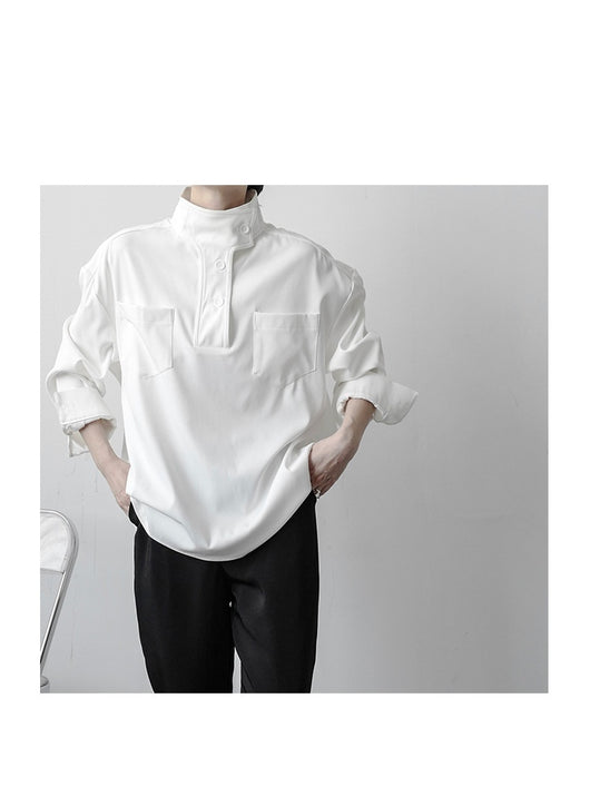 Camisa Casual Cuello Alto para Hombre - Image 16