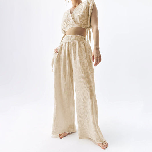 Pantalones Casuales Doble Gasa para Mujer - Comodidad Máxima - Image 2