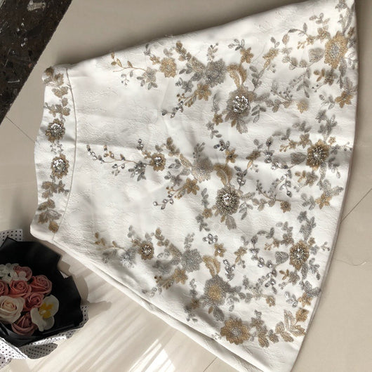 Falda A-line Bordada Slim Elegante - Image 18