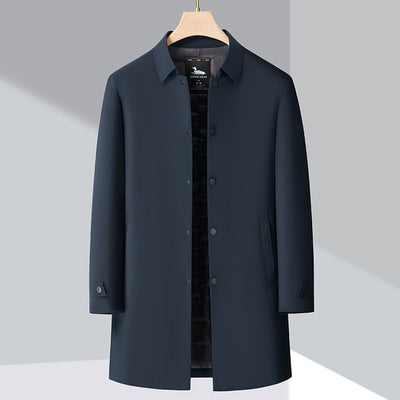 Abrigo Acolchado de Algodón para Hombre con Forro Polar Resistente al Viento - Image 4
