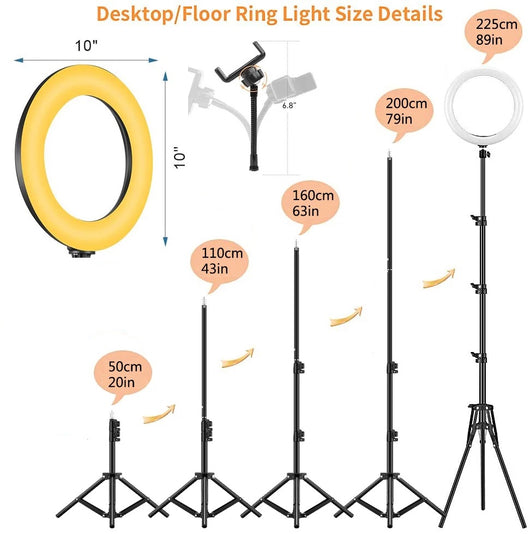 Soporte Tripode para Celular con Luz LED Ajustable - 3 Colores - Image 5