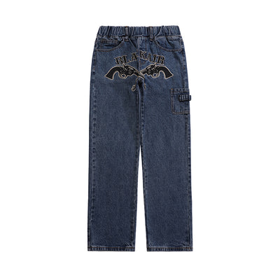 Pantalones Vaqueros Bordados Estilo Oeste para Hombre - Image 10